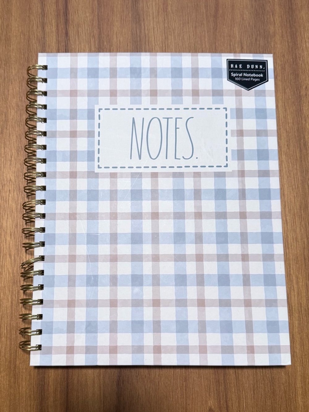 Rae Dunn Spiral 'Notes' Notebook |‎ NWT